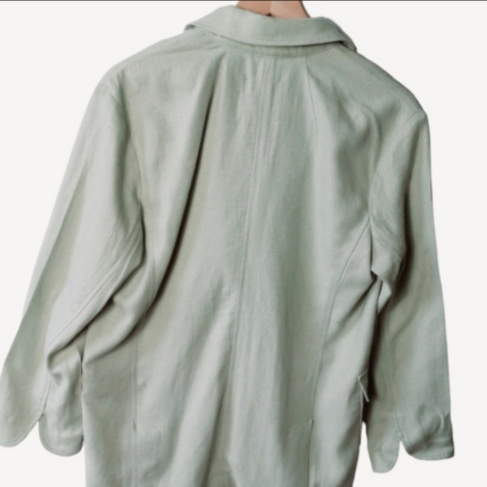 Madewell oversized linen blend jacket size small 55% linen 45% viscose - Picture 3 of 10